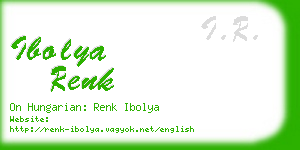 ibolya renk business card